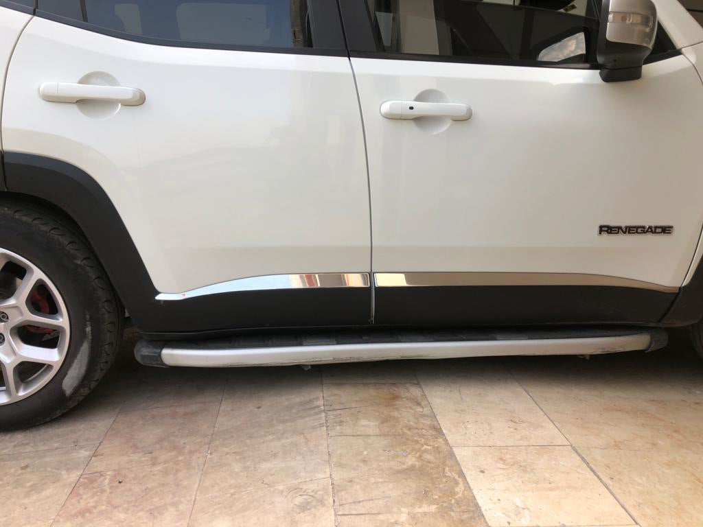 Door molding (4 pieces, stainless steel) for Jeep Renegade - image 3