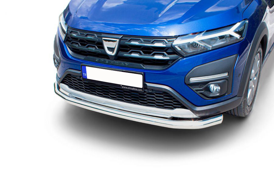 Front Bar Texas (60mm, Stainless Steel) for Dacia Sandero 2021- - image 1