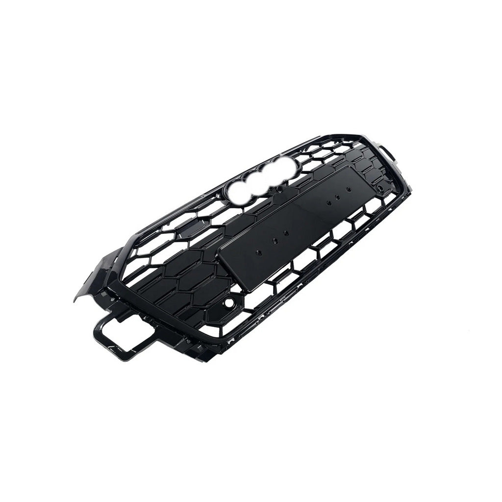 S-style front grille (2020-2025, black) for Audi A5 2016-2025 - image 2
