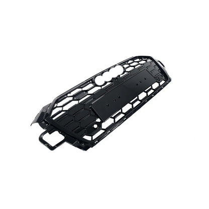 S-style front grille (2020-2025, black) for Audi A5 2016-2025 - image 2