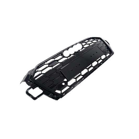 S-style front grille (2020-2025, black) for Audi A5 2016-2025 - image 2