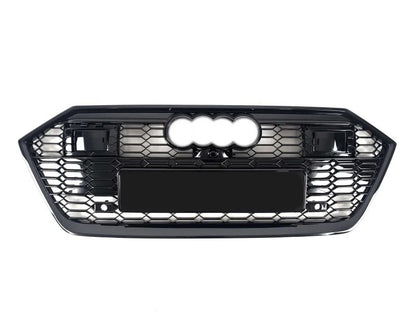 Front Grille RS-Style (black) for Audi A7 2018- - image 3