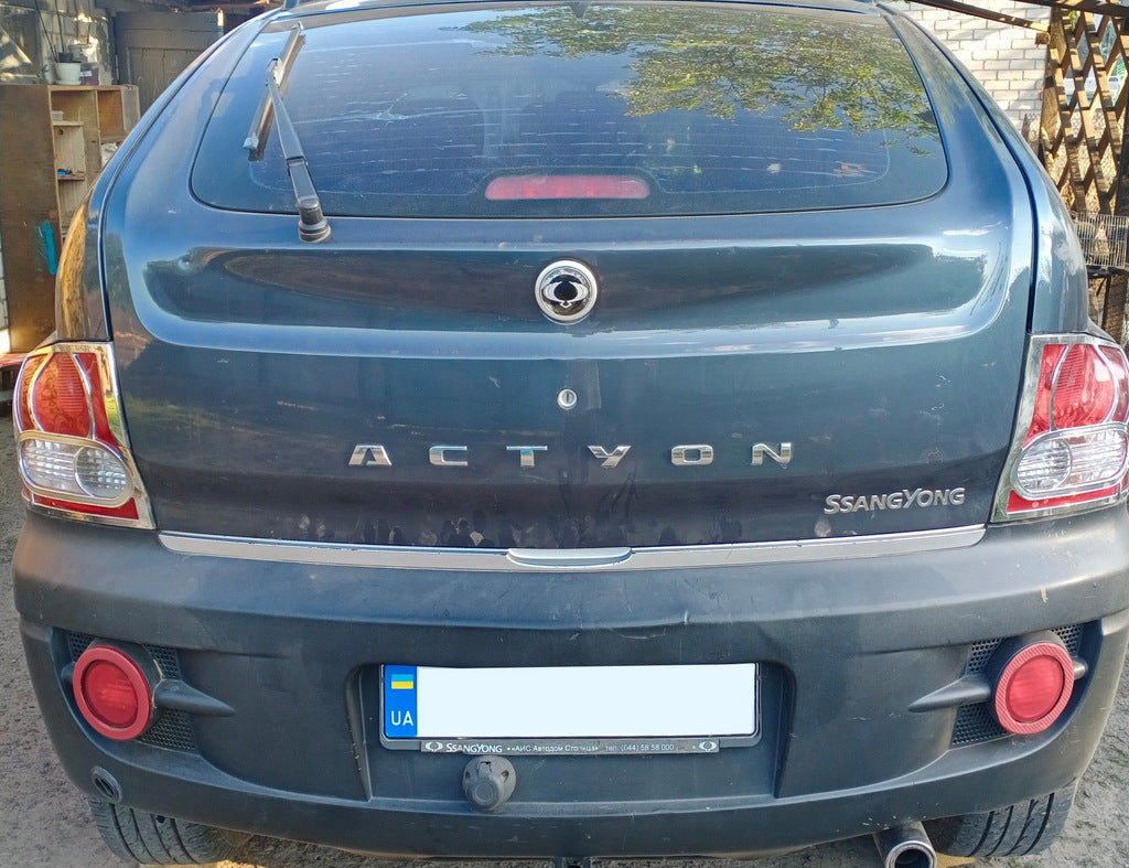 Chrome Tail Light Covers (2 pcs, plastic) for SsangYong Action 2005-2018 - image 2