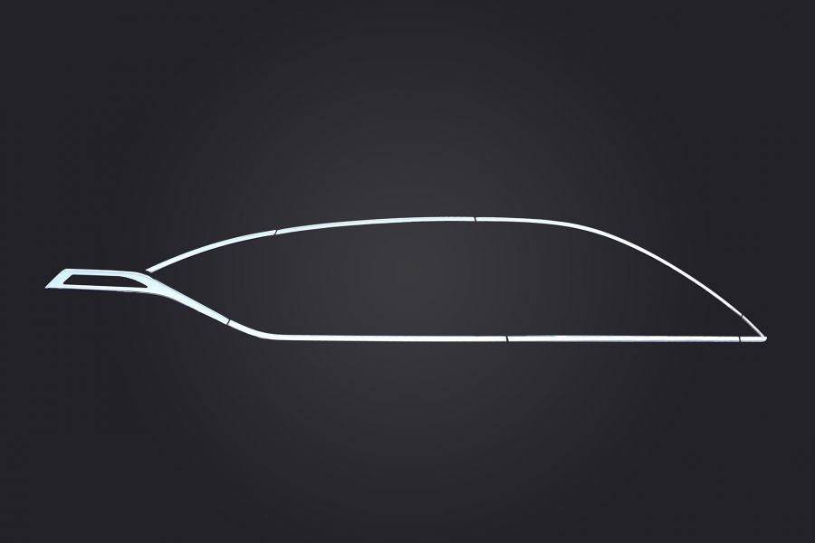 Complete edging of windows (16 pcs., stainless steel) for Renault Captur 2019↗ - Reelken Auto