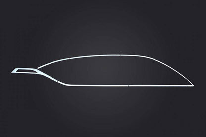 Complete edging of windows (16 pcs., stainless steel) for Renault Captur 2019↗ - Reelken Auto