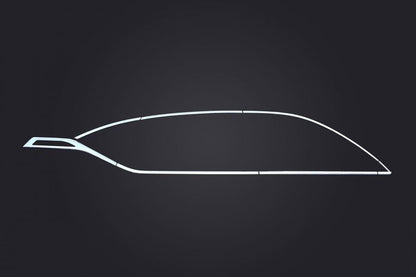 Full Window Trim Set (16 pcs, Stainless Steel) for Renault Captur 2019- - image 4