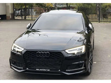 Fog light grilles with RS-Style hole (2016-2019, 2 pcs, Black) for Audi A4 B9 2015-2024 - image 2