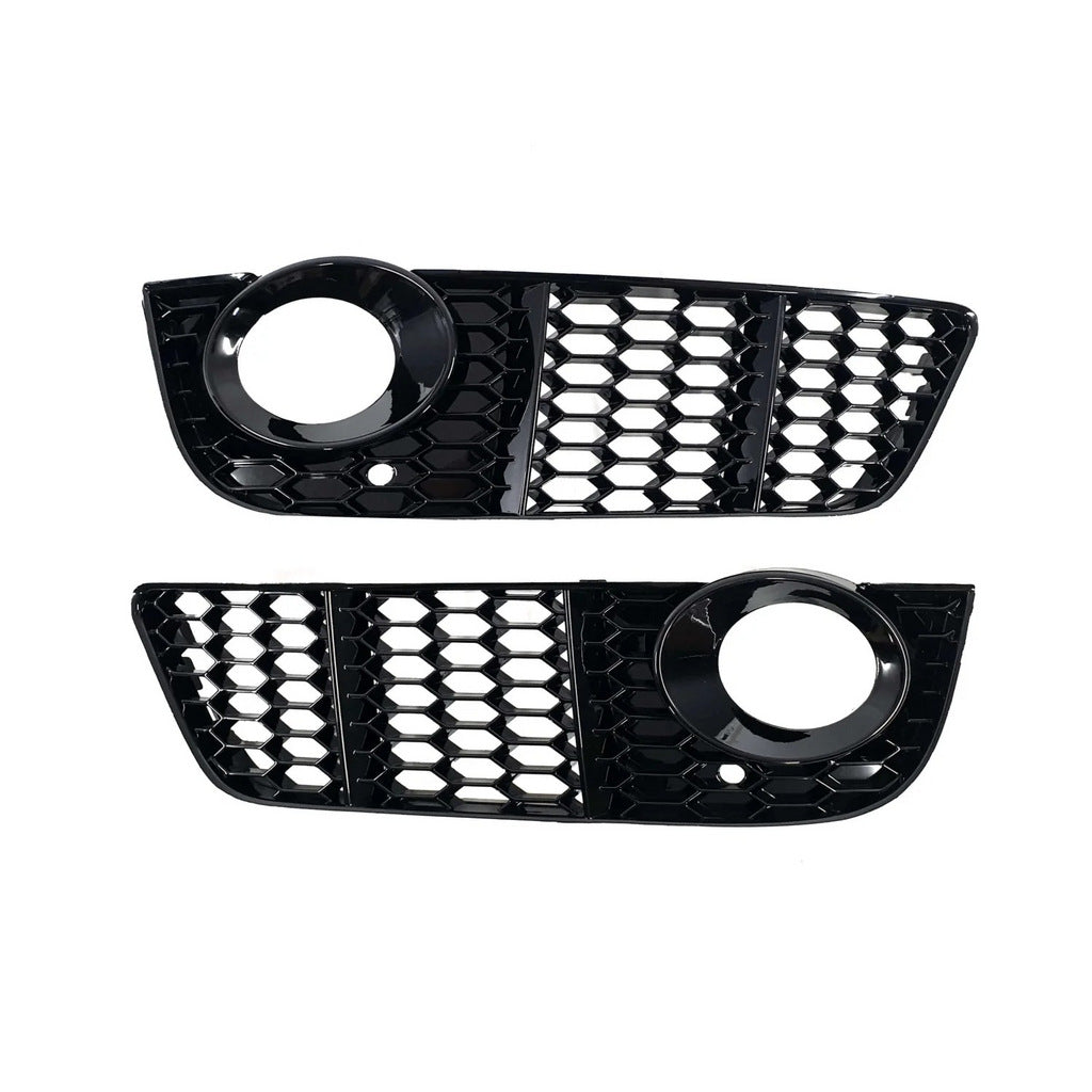 Fog Light Grilles RS-Style V-1 (2007-2011, 2 pcs, Black) for Audi A5 2007-2015 - image 2