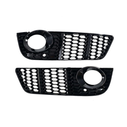 Fog Light Grilles RS-Style V-1 (2007-2011, 2 pcs, Black) for Audi A5 2007-2015 - image 2