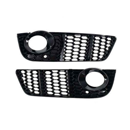 Fog Light Grilles RS-Style V-1 (2007-2011, 2 pcs, Black) for Audi A5 2007-2015 - image 2