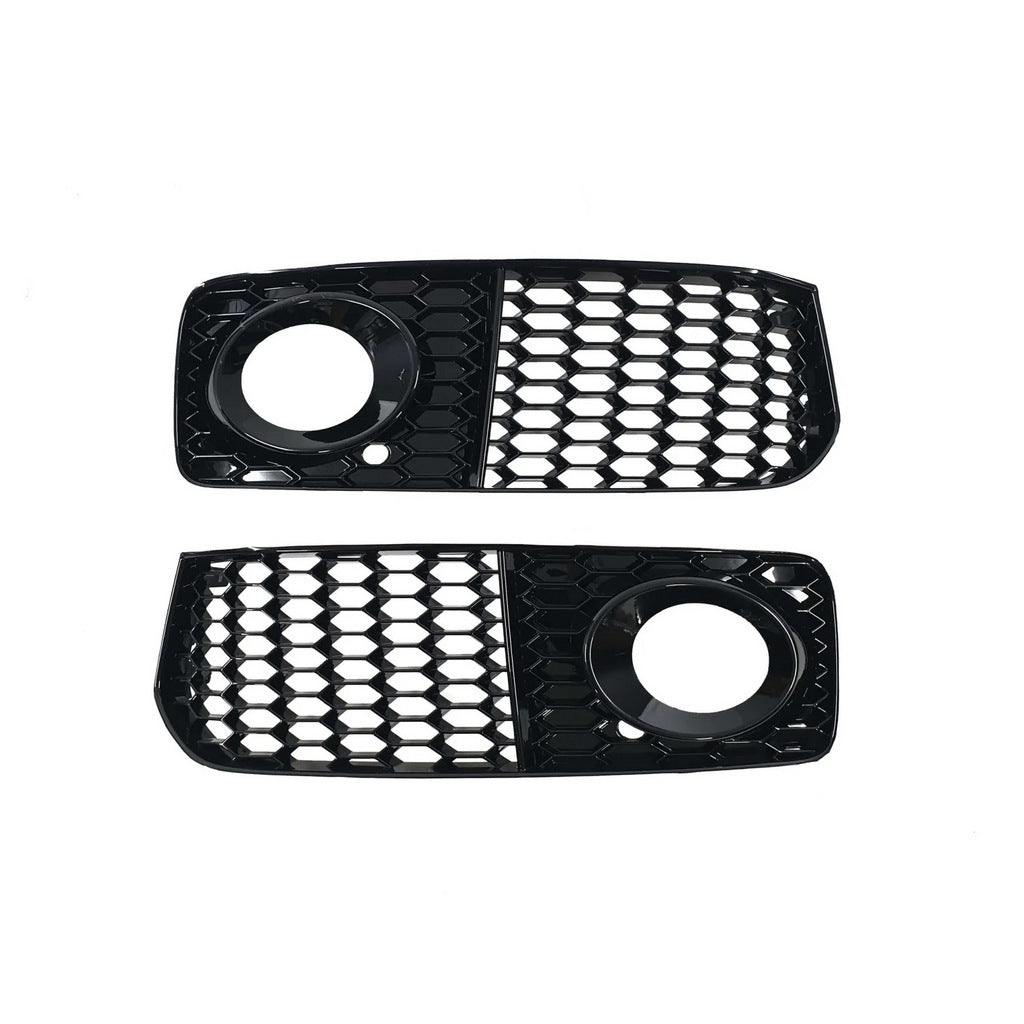 Fog Light Grilles RS-Style V-2 (2007-2011, 2 pcs, Black) for Audi A5 2007-2015 - image 2