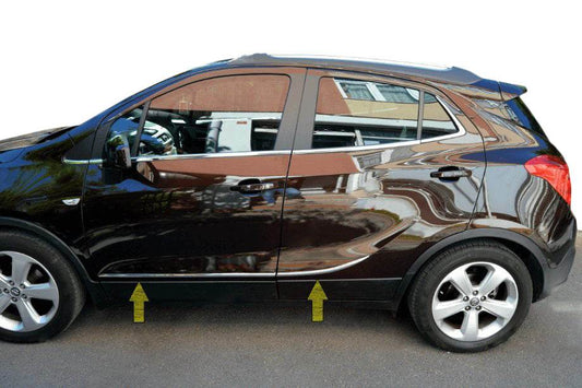 Tit-designs door molding (stainless steel) for Opel Mokka 2012-2021 - Reelken Auto
