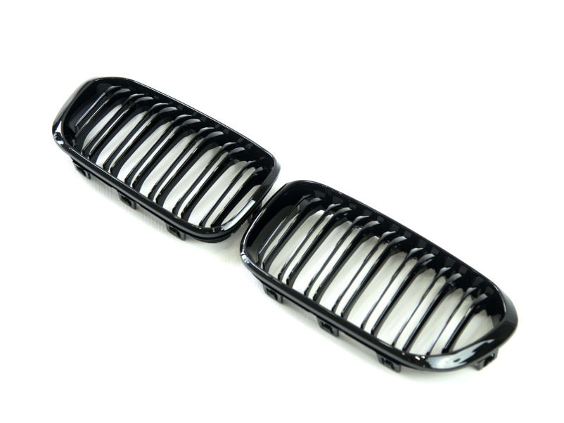 M-Look Kidney Grilles (2015-2019, Gloss Black) for BMW 1 Series F20/F21 2011-2019 - image 4