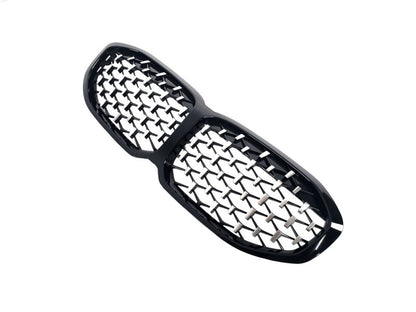 Diamond Silver Kidney Grille (1 pc) for BMW 1 Series F40 2019-2024 - image 4