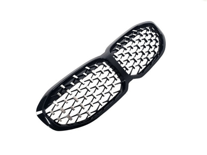 Diamond Silver Kidney Grille (1 pc) for BMW 1 Series F40 2019-2024 - image 5