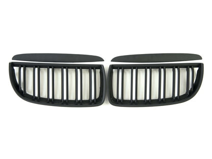 Kidney Grilles M-Look (for E-90/91 2005-2008, Matte Black) for BMW 3 Series E90/E91 2005-2011 - image 2