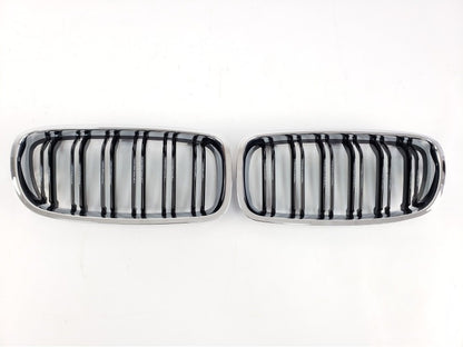 Kidneys M-Look (Gloss Black with Chrome Trim) for BMW 3 Series F30/F31 2012-2019 - image 2