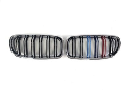 Kidneys M-Look (M-Color with Chrome Trim) for BMW 3 Series F30/F31 2012-2019 - image 2