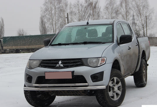 Front Bull Bar ST014 (Stainless Steel) for Mitsubishi L200 2006-2015 - image 2