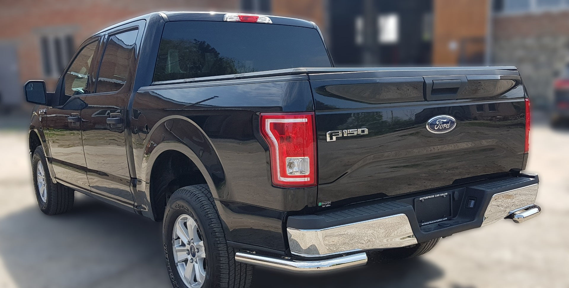 Rear Corner Bars AK003 (2 pcs, stainless steel) for Ford F-150 2014-2021 - image 1