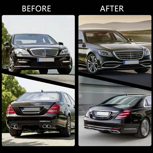 Facelift Body Kit to W222 AMG S63 for Mercedes S-сlass W221 2005-2013 - image 2