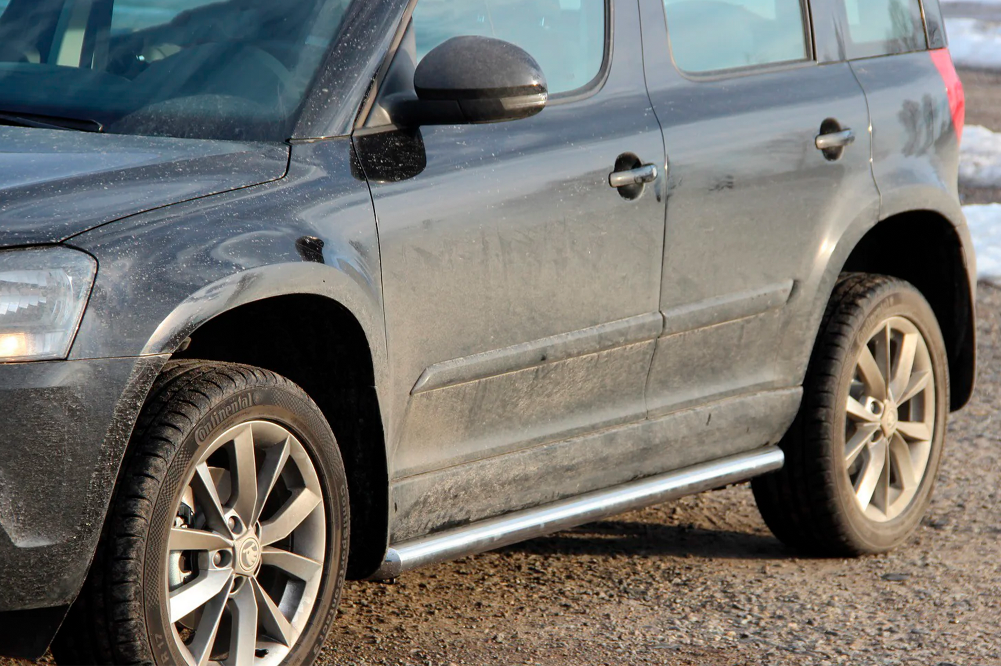Side Bars (2 pcs, Stainless Steel) for Skoda Yeti 2009-2017 - image 1
