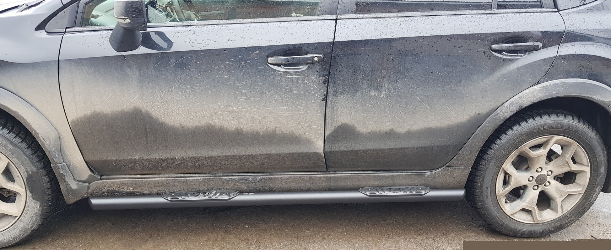 Side Bars Black BB002 (2 pcs, Stainless Steel) for Subaru XV 2011-2017 - image 3