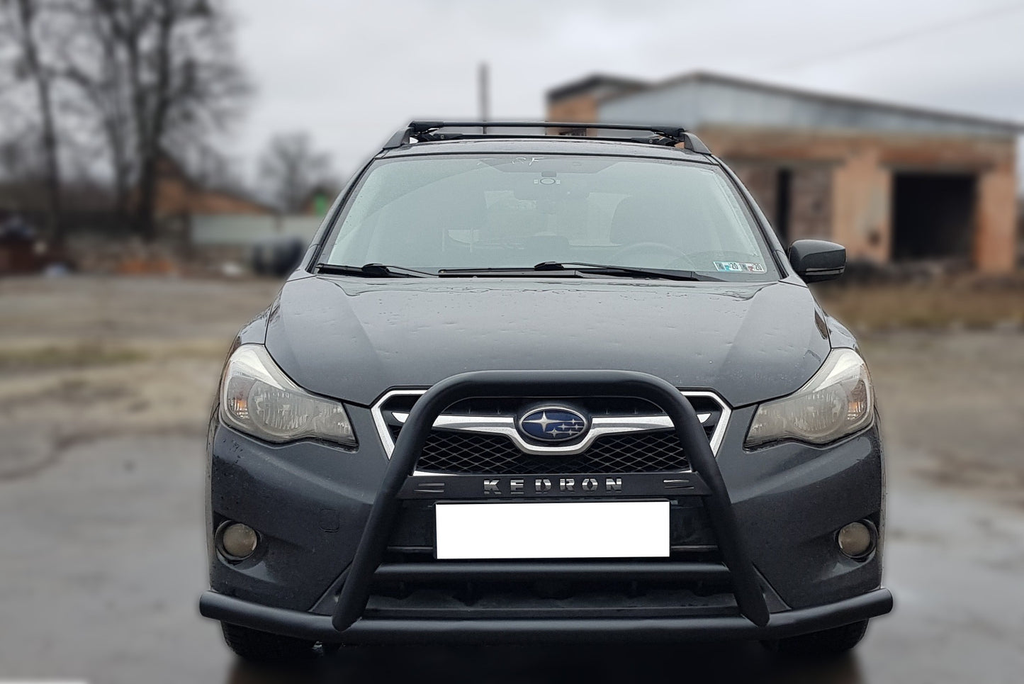 Bull Bar F1-71 Black (Stainless Steel) for Subaru XV 2011-2017 - image 1