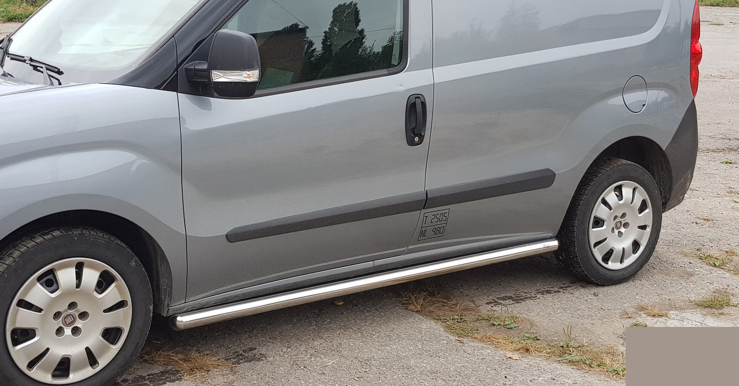 Side Pipes (2 pcs, Stainless Steel) for Fiat Doblo II 2010-2022 - image 4