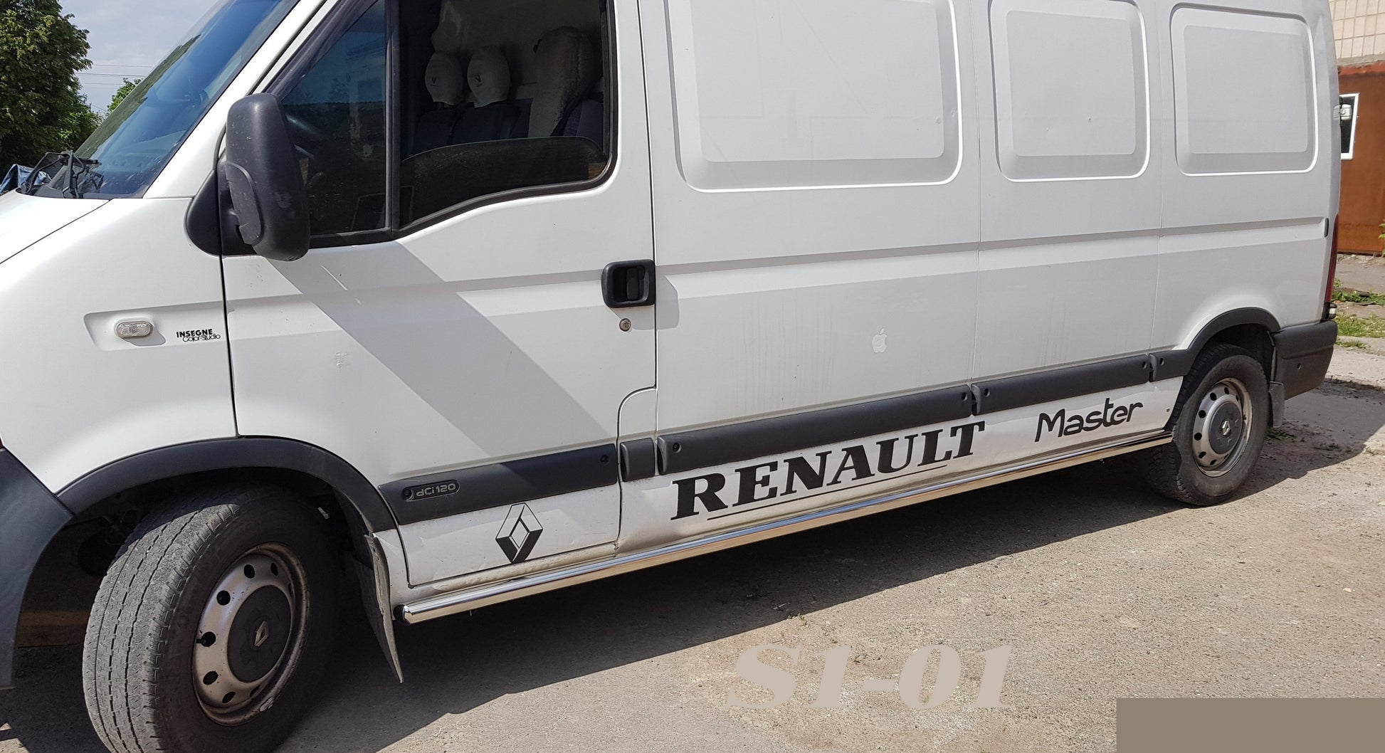 Side Pipes (2 pcs, Stainless Steel) for Renault Master 1998-2010 - image 1