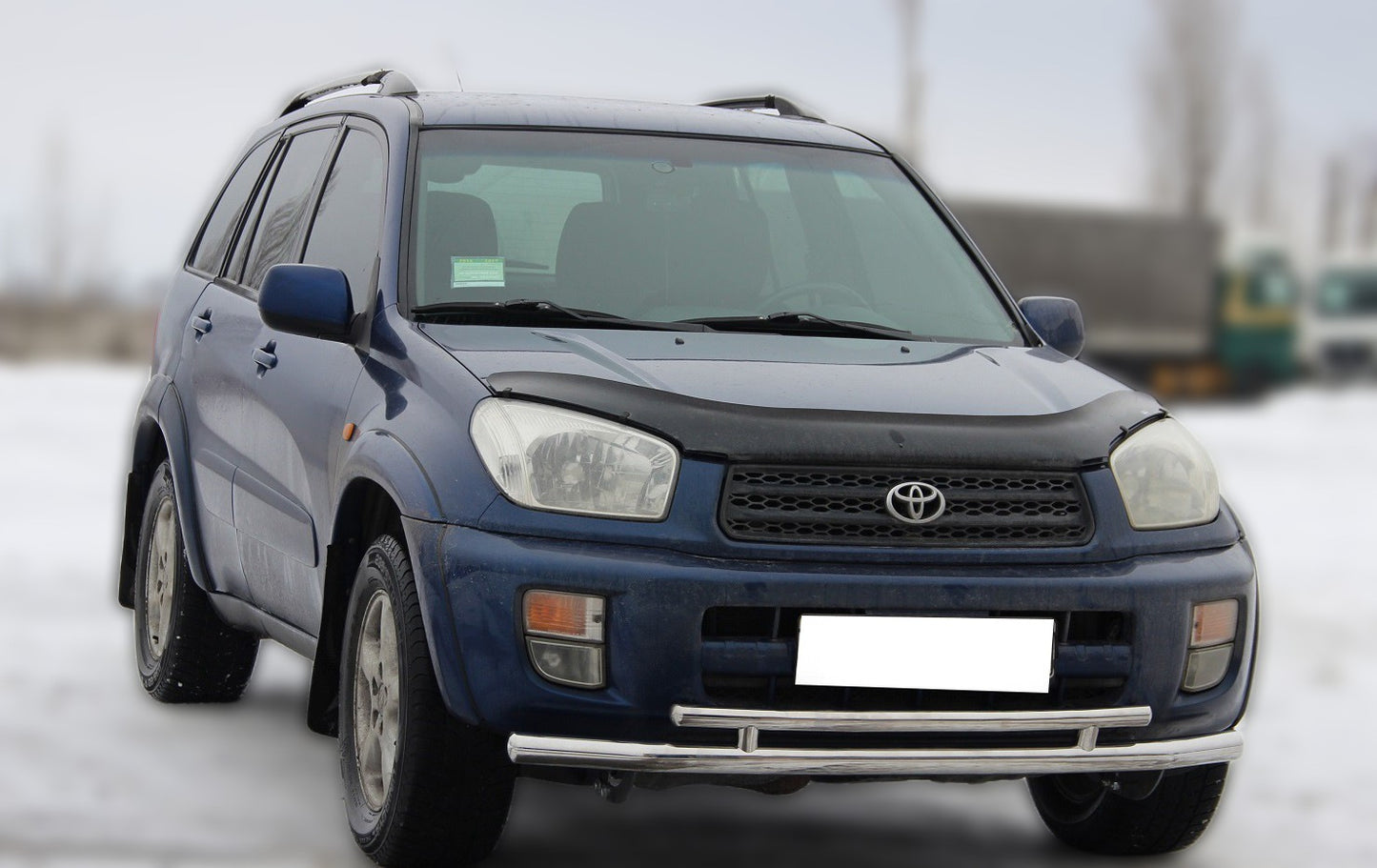 Front bumper guard ST014-1 (stainless steel) for Toyota Rav 4 2001-2005 - image 2