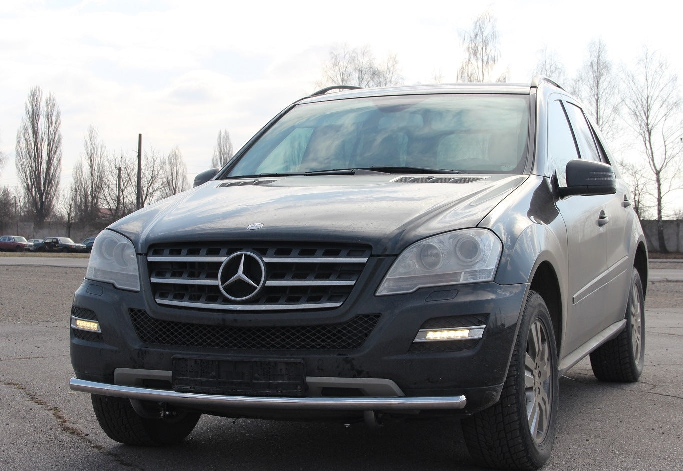 Front Bar ST008 (Stainless Steel) for Mercedes ML W164 2005-2011 - image 3