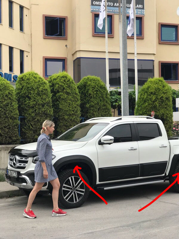 Fender flares (paintable) for Mercedes X class 2017-2020 - image 3