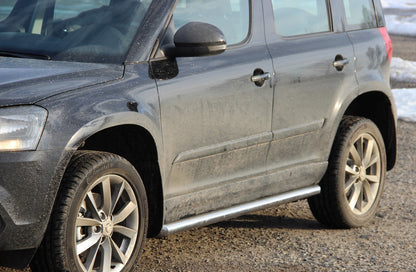 Side Bars (2 pcs, Stainless Steel) for Skoda Yeti 2009-2017 - image 1