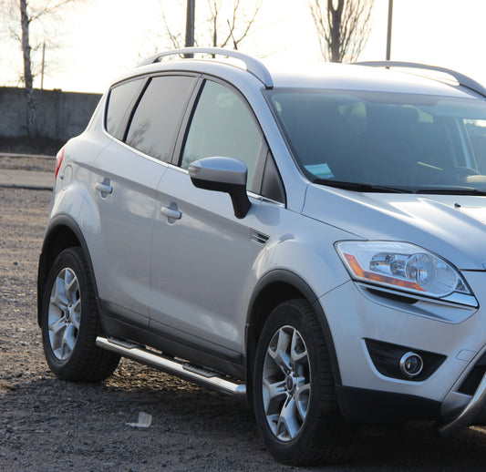 Side pipes straight (2 pcs, stainless steel) for Ford Kuga 2008-2013 - image 2