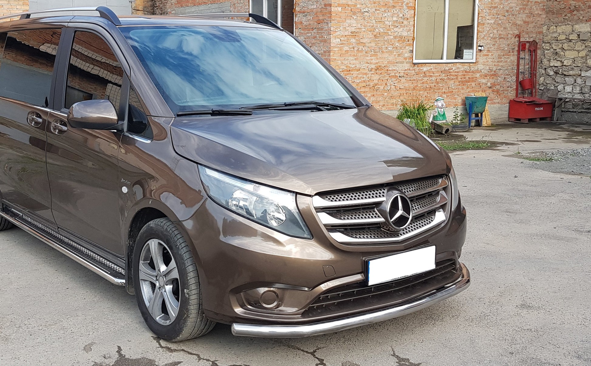Front Bar ST008 (Stainless Steel) for Mercedes Vito/V-class W447 2014- - image 3