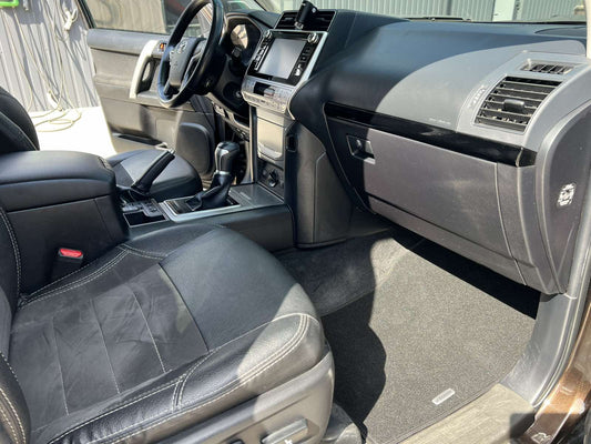 Textile Floor Mats Premium (black) 7-seater, 2009-2013 for Toyota Land Cruiser Prado 150 2009-2023 - image 2