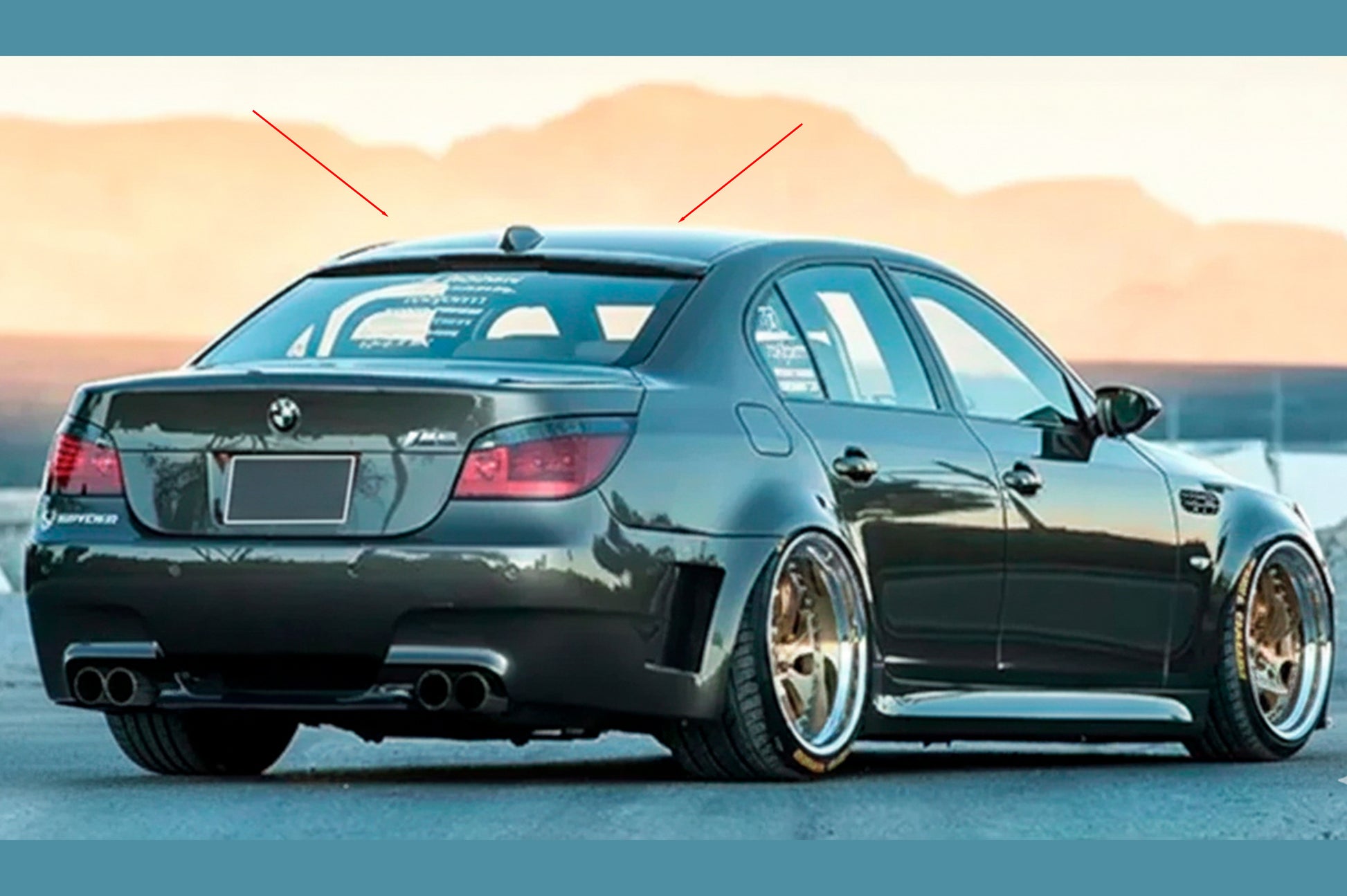 Rear Spoiler DPT V-2 (Gloss Black) for BMW 5 Series E60/E61 2003-2010 - image 1