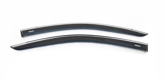 Windbreakers with chrome (2 pcs, Niken) for Renault Lodgy 2013-2022 - Reelken Auto