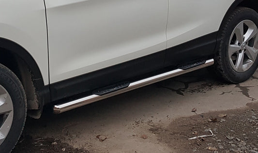 Side Bars (2017-2021, 2 pcs, Stainless Steel) for Nissan Qashqai 2014-2021 - image 1