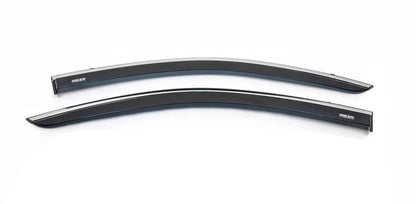Windbreakers with chrome (2 pcs, Niken) for Dacia Lodgy 2012-2022 - Reelken Auto