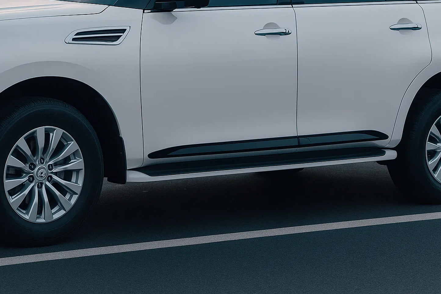 Door moldings (4 pcs, black) for Nissan Armada 2016-2024 - image 1