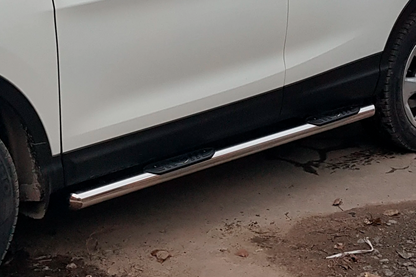 Side Bars (2017-2021, 2 pcs, Stainless Steel) for Nissan Qashqai 2014-2021 - image 2