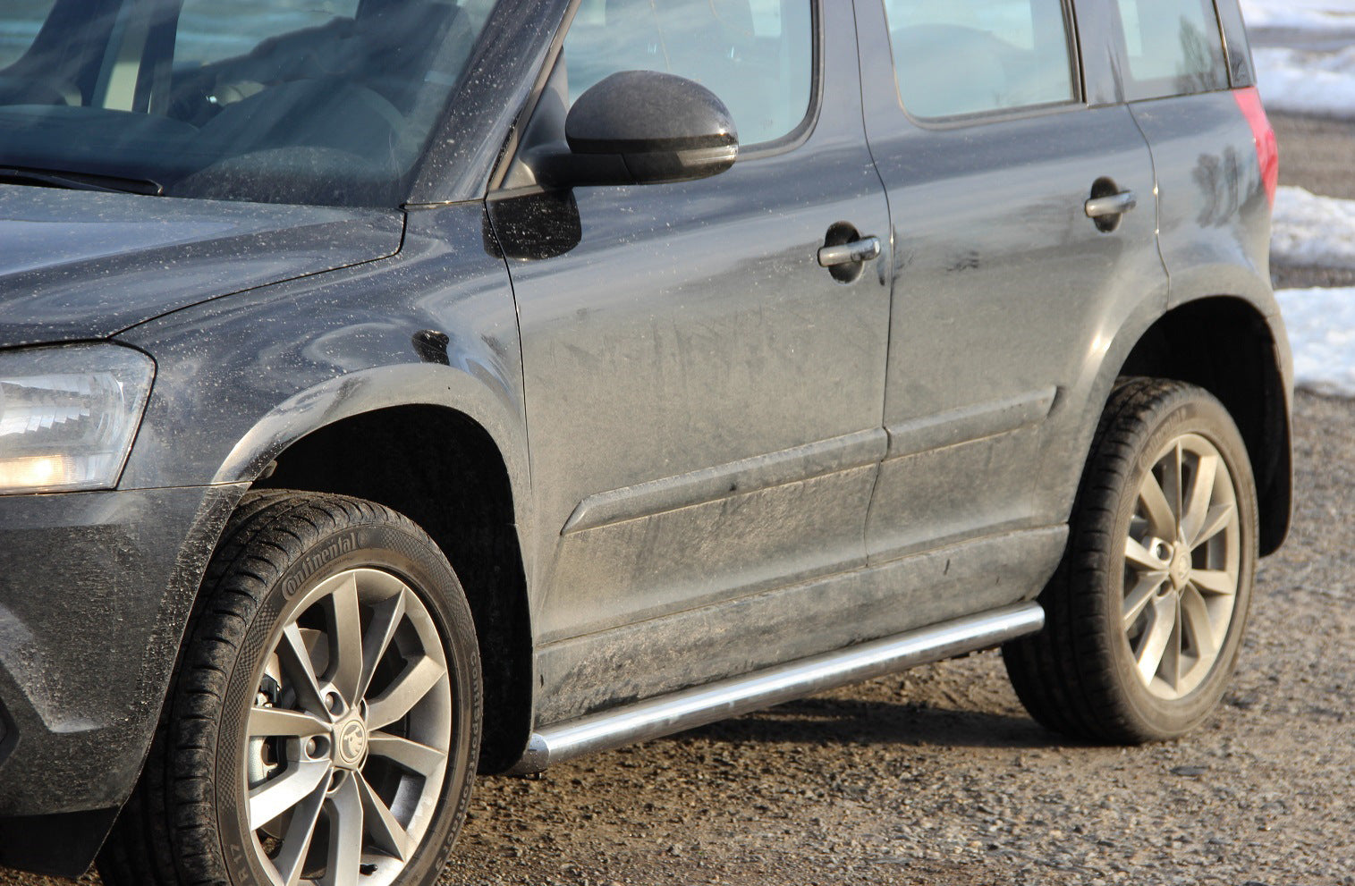 Side Bars (2 pcs, Stainless Steel) for Skoda Yeti 2009-2017 - image 1