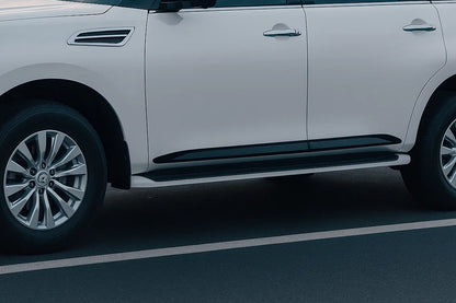 Door moldings (4 pcs, black) for Nissan Patrol Y62 2010-2024 - image 1