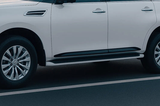 Door moldings (4 pcs, black) for Nissan Patrol Y62 2010-2024 - image 1