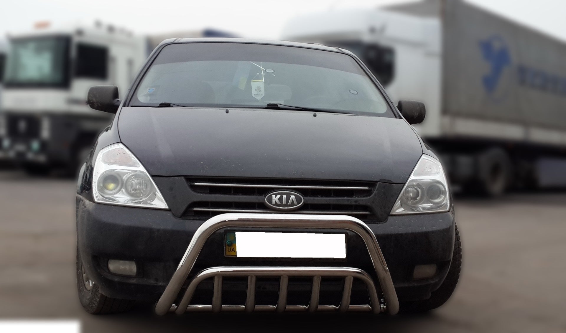 Front Bar WT002 (2006-2013, Stainless Steel) for Kia Carnival 2002-2013 - image 1