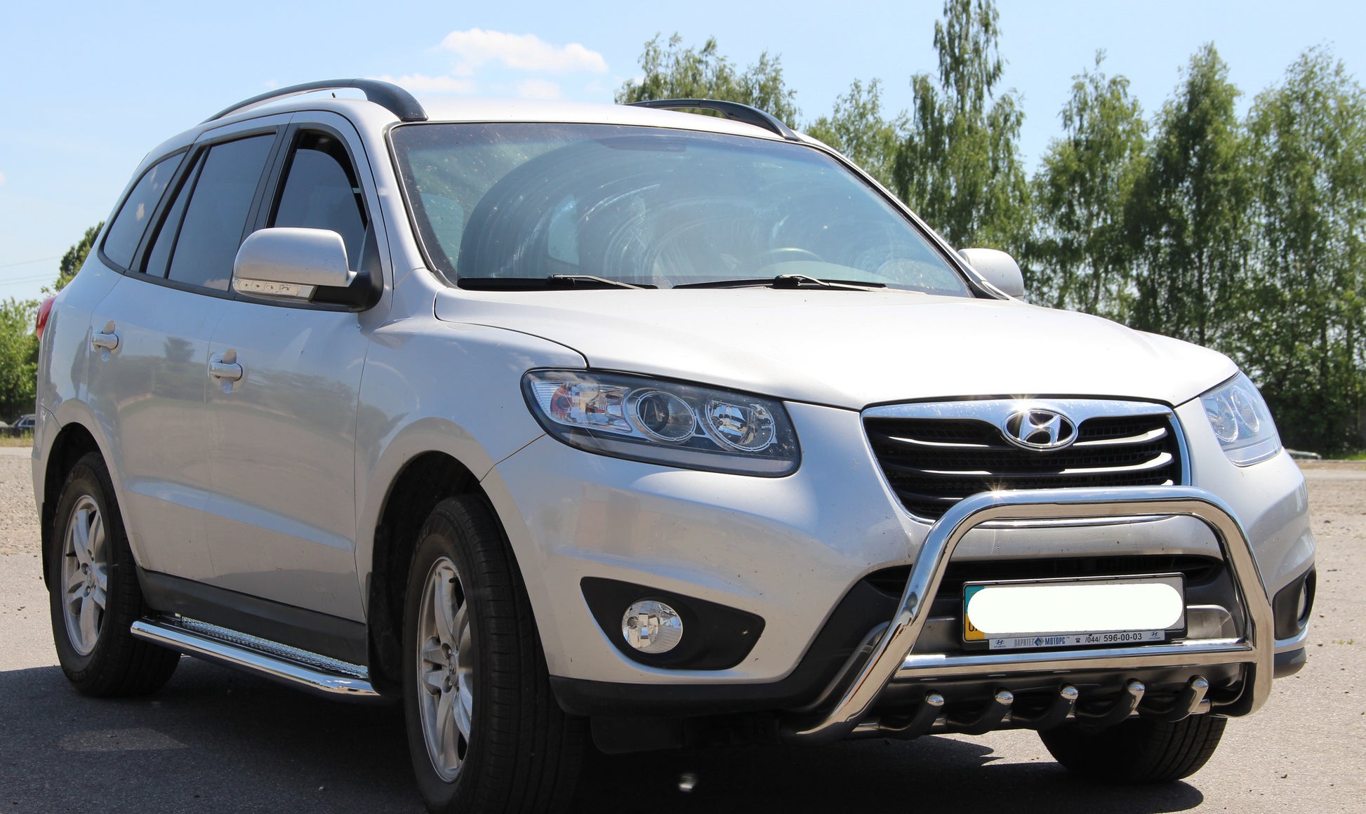 Bull Bar WT003 (Stainless Steel) for Hyundai Santa Fe 2 2006-2012 - image 2