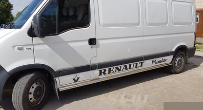 Side Pipes (2 pcs, Stainless Steel) for Renault Master 1998-2010 - image 1