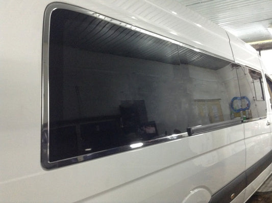 Full Window Trim Long / ExtraLong (Stainless Steel) for Mercedes Sprinter W906 2006-2018 - image 1